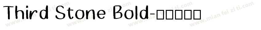 Third Stone Bold字体转换